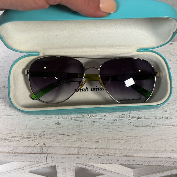 Kate Spade Black Aviator Sunglasses - Picture 2 of 7